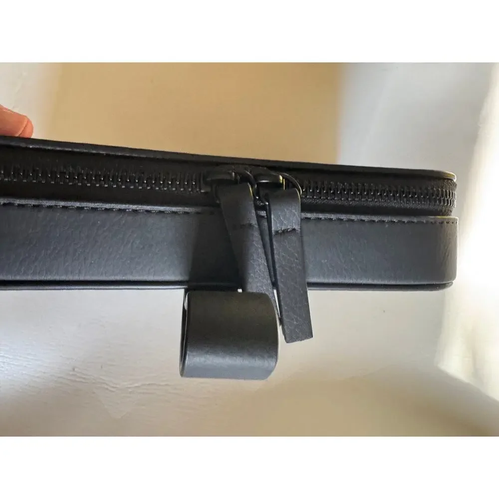 Von Holzhausen Tech Organizer Case Black Vegan Leather Watch Travel Case